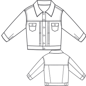 Fashion sewing patterns for GIRLS Jackets Jacket 6851